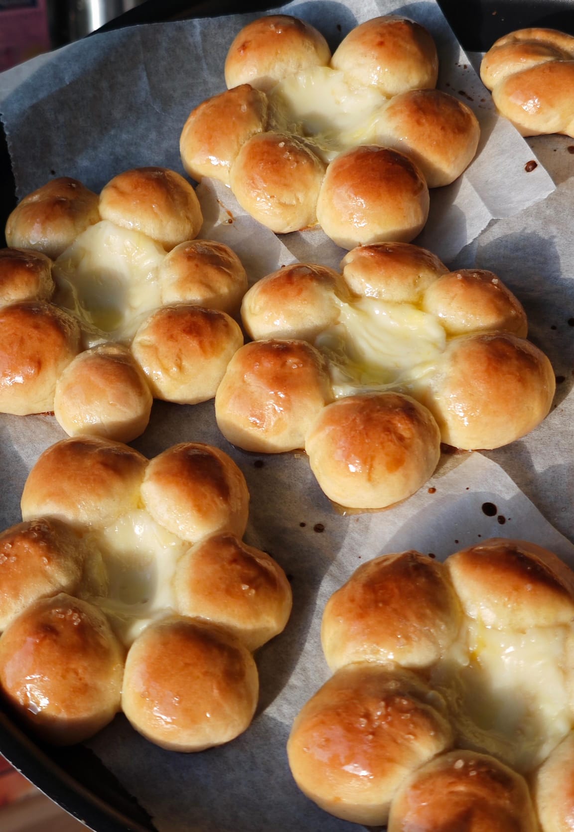 🌸Soffici Fiori di Pan Brioche e crema al budino — Passo 6