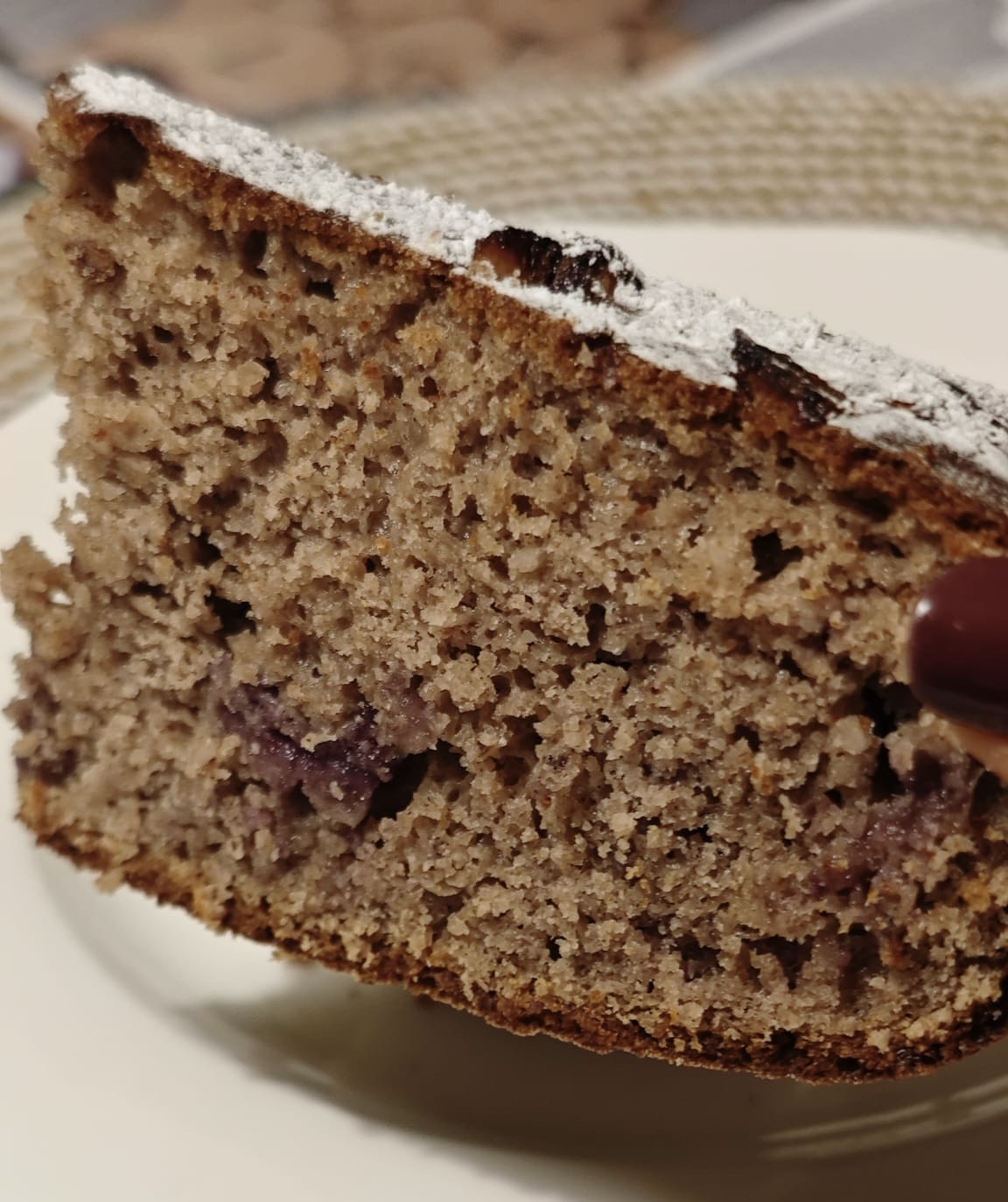 Torta grano saraceno, nocciole e uva fragola🌾🍇 — Passo 4