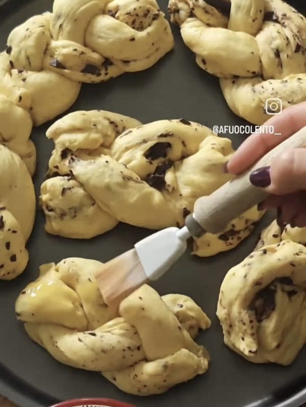 Treccine di Pan Brioche Zucca e Cioccolato🧡🍞 — Passo 5
