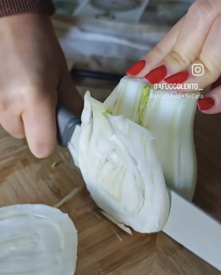 Salmone e Finocchi con salsina all'arancia — Passo 1