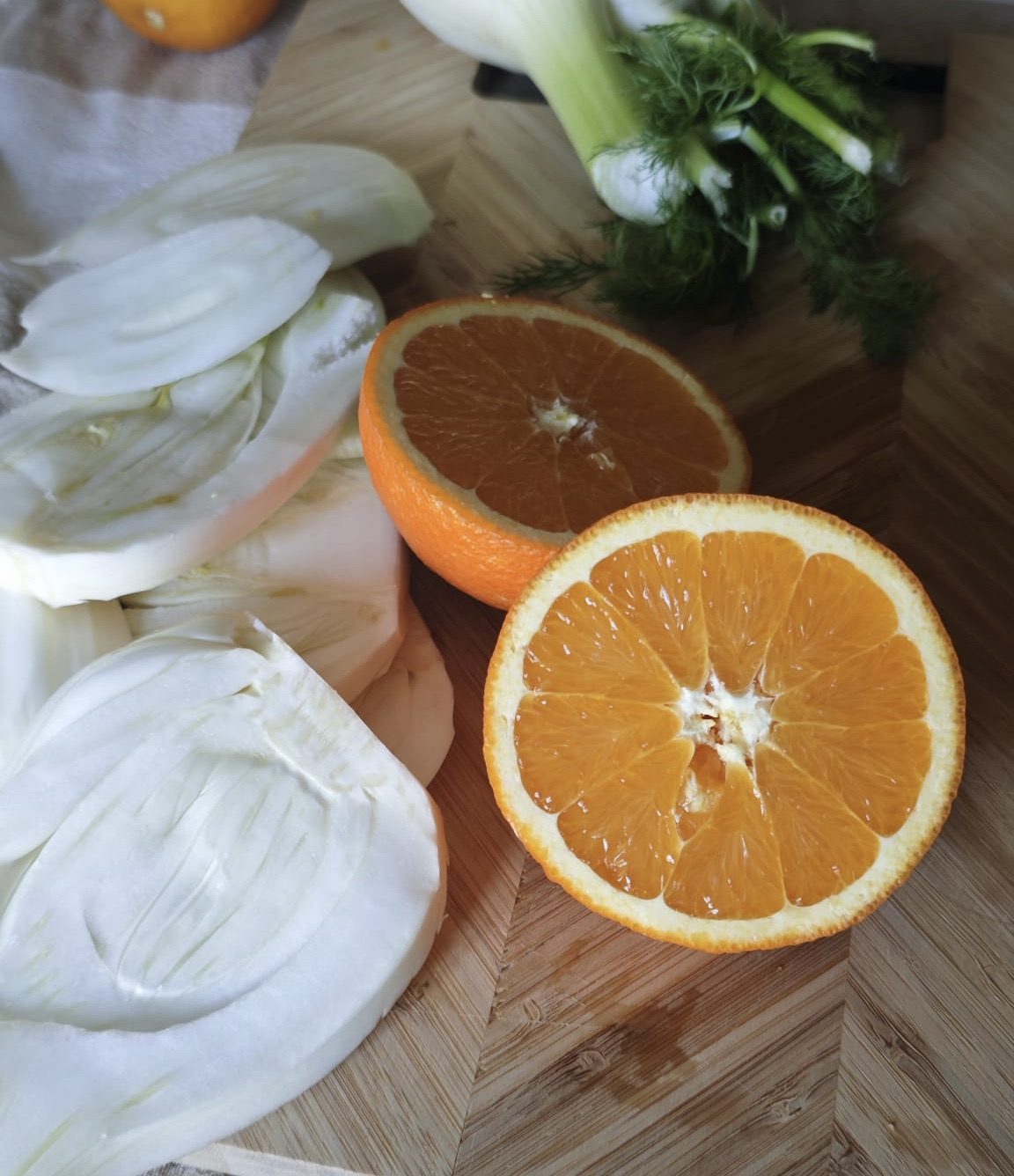 Salmone e Finocchi con salsina all'arancia — Passo 2