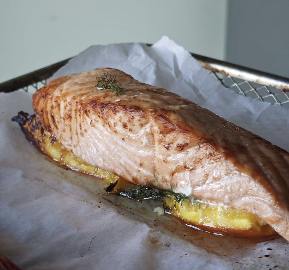 Salmone e Finocchi con salsina all'arancia — Passo 2