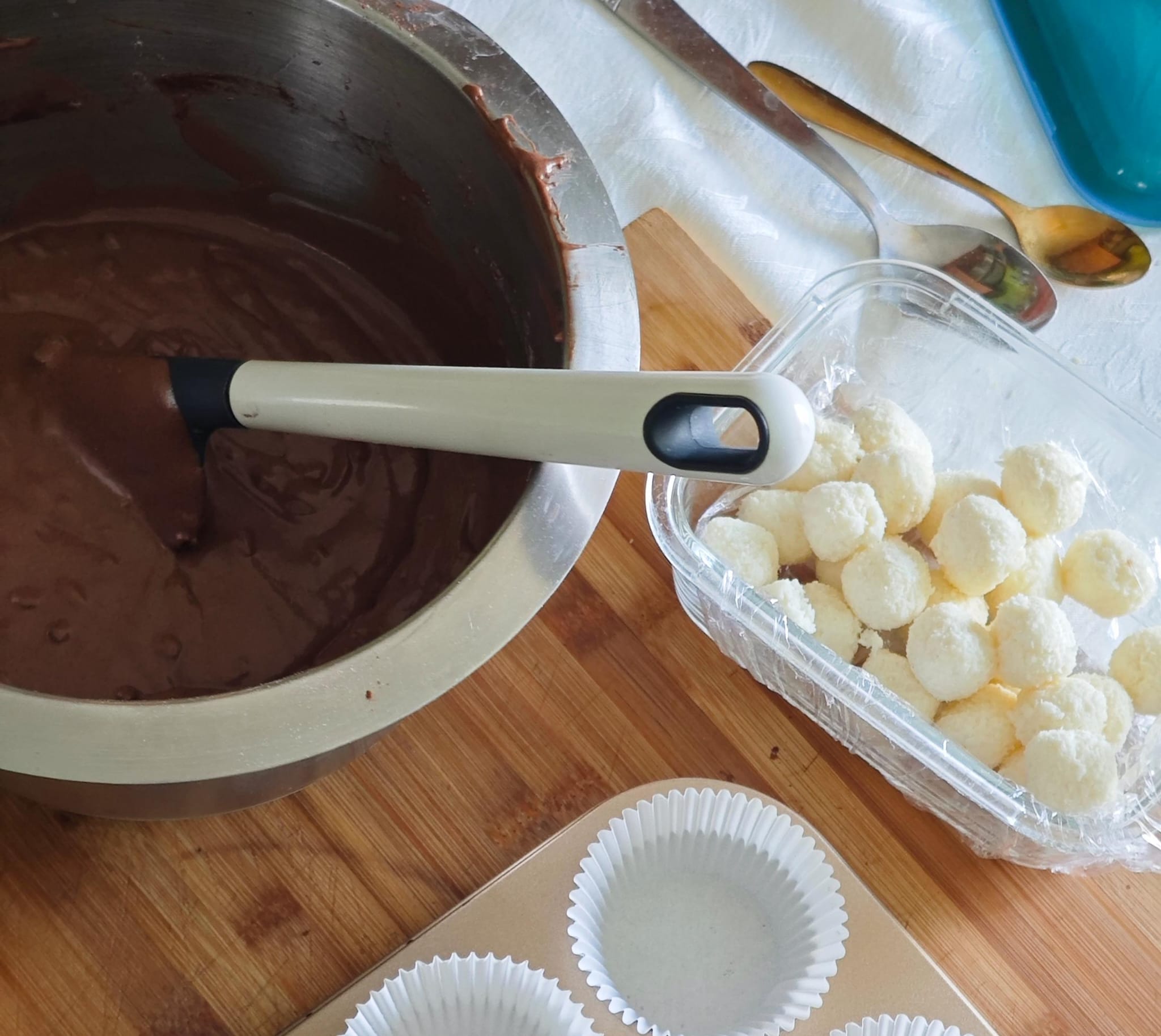 Muffin Cocco e Cioccolato 🥥 — Passo 3